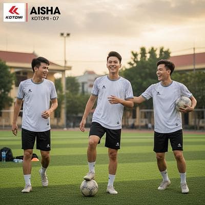 Quần Áo Bóng Đá KOTOMI  - AISHA (KTM - 07) - Màu Trắng