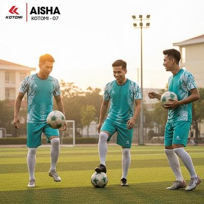 Quần Áo Bóng Đá KOTOMI  - AISHA (KTM - 07) - Màu Xanh Ngọc