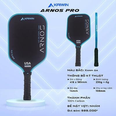 Vợt Pickleball Arnos Pro  - Màu Xanh Da