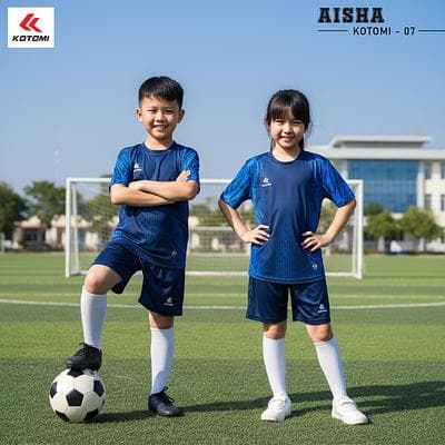 Quần Áo Bóng Đá KOTOMI - AISHA (KTM - 07) Trẻ Em - Màu Tím Than