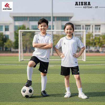 Quần Áo Bóng Đá KOTOMI - AISHA (KTM - 07) Trẻ Em - Màu Trắng