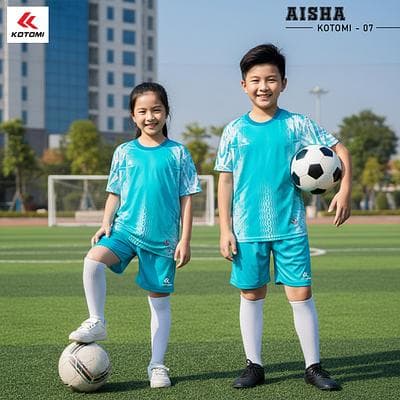 Quần Áo Bóng Đá KOTOMI - AISHA (KTM - 07) Trẻ Em - Màu Xanh Ngọc