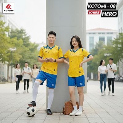 Quần Áo Bóng Đá KOTOMI  - HERO (KTM - 08) - Màu Vàng