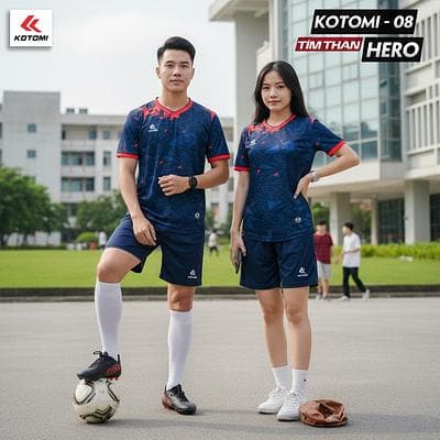 Quần Áo Bóng Đá KOTOMI  - HERO (KTM - 08) - Màu Tím Than