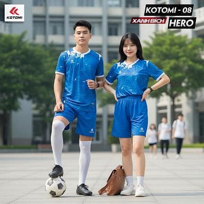Quần Áo Bóng Đá KOTOMI  - HERO (KTM - 08) - Màu Xanh Bích
