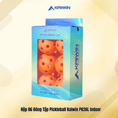 Hộp 6 Bóng Tập Luyện  Pickleball Kaiwin 40 Lỗ - Màu Cam
