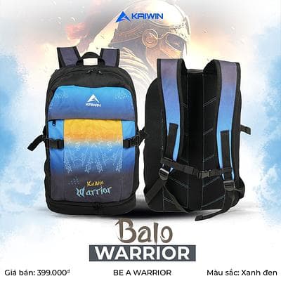 Balo Thể Thao Kaiwin Warrior - Màu Xanh Đen