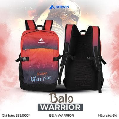 Balo Thể Thao Kaiwin Warrior - Màu Đỏ 