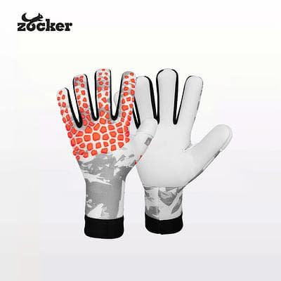 Găng Tay Thủ Môn Zoker Gloves SKIN FIT - Trắng Xám