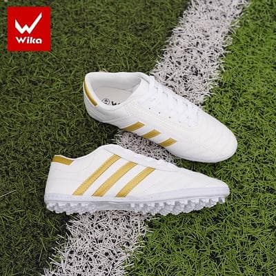 Giày 3 Sọc Wika - Trắng Vàng