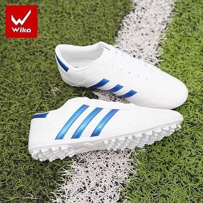 Giày 3 Sọc Wika - Trắng Xanh 