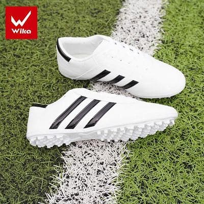 Giày 3 Sọc Wika - Trắng Đen