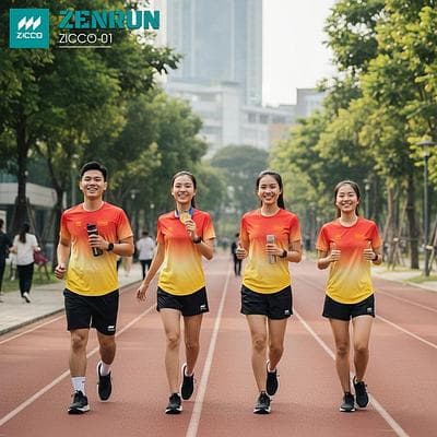 Áo Chạy Bộ ZICCO - ZENRUN Nữ (ZICCO - RZIC - 01 - NU) - Màu Đỏ