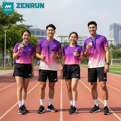 Áo Chạy Bộ ZICCO - ZENRUN Nữ (ZICCO - RZIC - 01 - NU) - Màu Tím