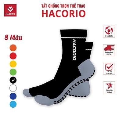 Tất Chống Trơn HACORIO - Màu Đen