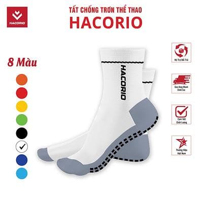 Tất Chống Trơn HACORIO - Màu Trắng