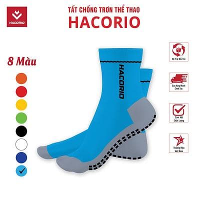 Tất Chống Trơn HACORIO - Màu Xanh Ya