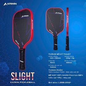 VỢT PICKLEBALL KAIWIN SLIGHT T1000 16MM - Đỏ