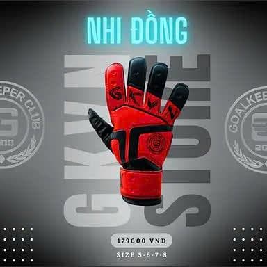 Găng Tay GKVN Nhi Đồng - Đỏ