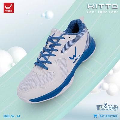 Giày thể thao Wika Kitto - Trắng