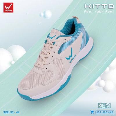 Giày thể thao Wika Kitto - Kem
