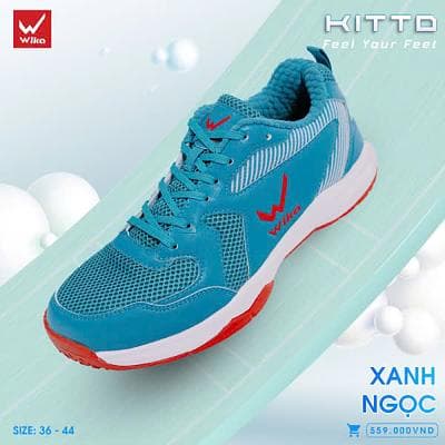 Giày thể thao Wika Kitto - Xanh Ngọc 