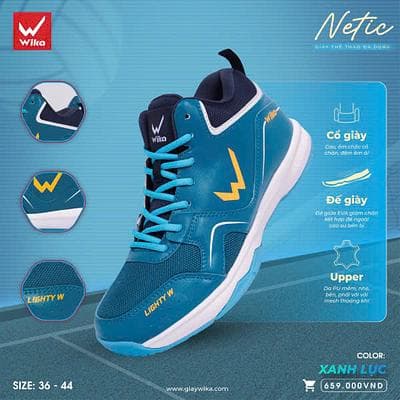 Giày thể thao Wika Netic - Xanh Lục