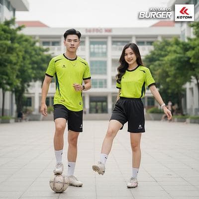 Quần Áo Bóng Đá KOTOMI  - BURGER (KTM - 05) - Màu Xanh Chuối