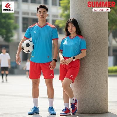Quần Áo Bóng Đá KOTOMI - SUMMER (KTM - 09) - Màu Xanh Ya
