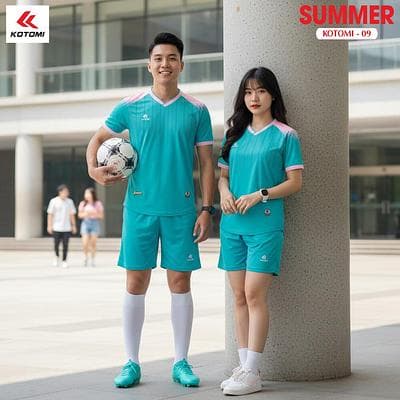 Quần Áo Bóng Đá KOTOMI - SUMMER (KTM - 09) - Màu Xanh Ngọc