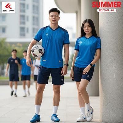 Quần Áo Bóng Đá KOTOMI - SUMMER (KTM - 09) - Màu Xanh Bích