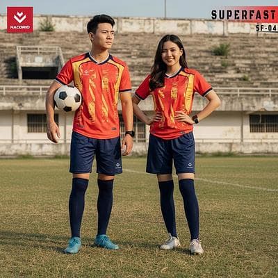 Quần Áo Bóng Đá HACORIO - Super Fast - 04 (SF - 04) - Màu Đỏ