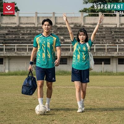 Quần Áo Bóng Đá HACORIO - Super Fast - 04 (SF - 04) - Màu Xanh Ngọc