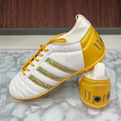 Giày Bóng Đá Toni - 11Pro Cổ Chun - Màu Vàng