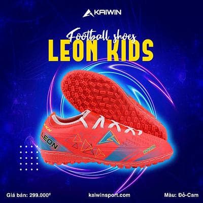 Giày Bóng Đá Kaiwin Leon KIDS - Đỏ