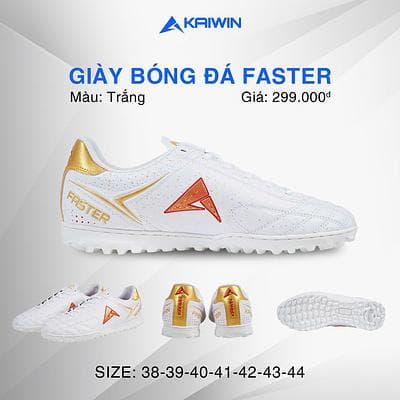 Giày Bóng Đá Kaiwin Faster - Trắng