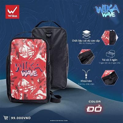 Túi đeo chéo Wika Wave - Đỏ
