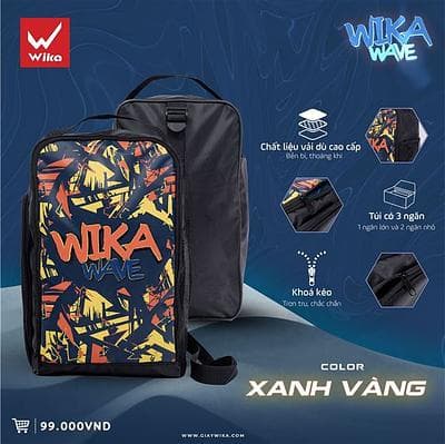 Túi đeo chéo Wika Wave - Xanh Vàng 