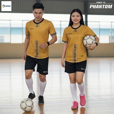 Quần Áo Bóng Đá ROKO - PHANTOM (ROKO - 16) - Vàng Đồng