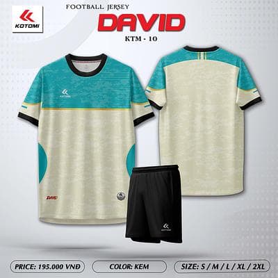 Quần Áo Bóng Đá KOTOMI - DAVID (KTM - 10) - Màu Kem
