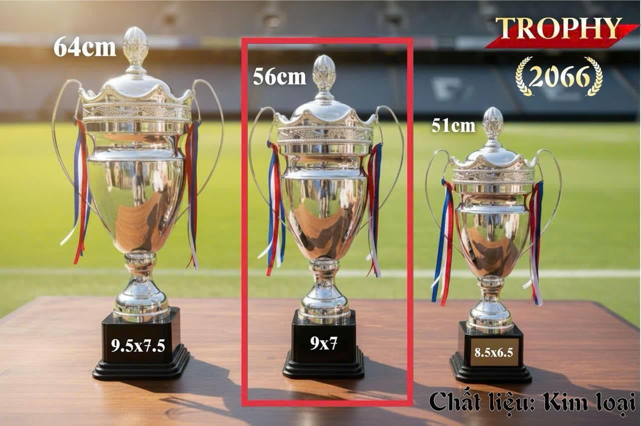 Cup Bóng Đá VT2066B Bạc- 56Cm - Cup VT2066B Bạc 56cm