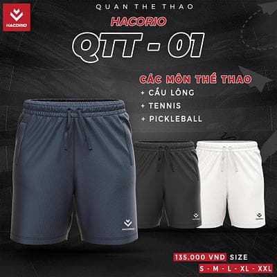 Quần Thể Thao HACORIO QTT - 01 - Nam - Màu Tím Than