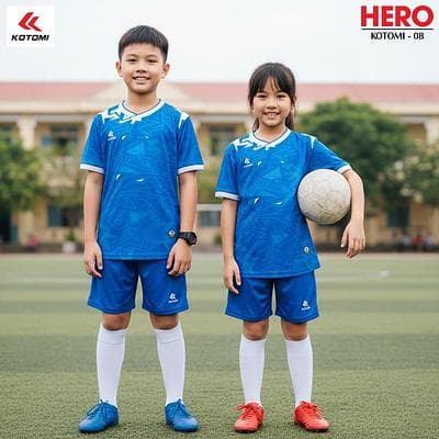 Quần Áo Bóng Đá KOTOMI - HERO (KTM - 08) Trẻ Em - Xanh Bích