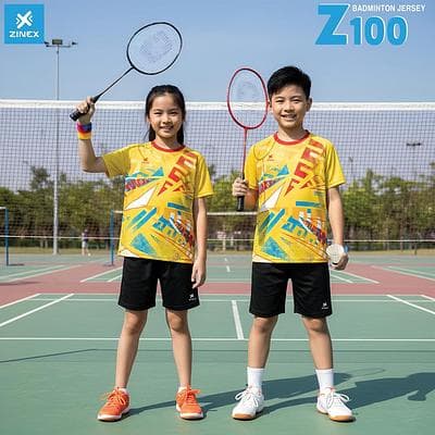 Áo Cầu Lông, Bóng Chuyền Zinex - Z100 (Trẻ em) - Vàng