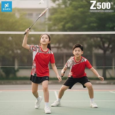 Áo Cầu Lông, Bóng Chuyền Zinex - Z500 (Trẻ em) - Đỏ