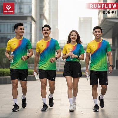 Áo Chạy Bộ HACORIO - RUNFLOW (HACORIO - RUN - 01 - NAM) - Xanh Két