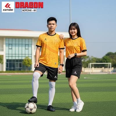 Quần Áo Bóng Đá KOTOMI - DRAGON (KTM - 01) - Vàng