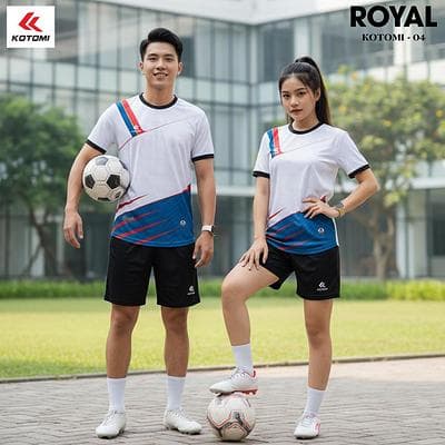 Quần Áo Bóng Đá KOTOMI - ROYAL (KTM - 04) - Trắng