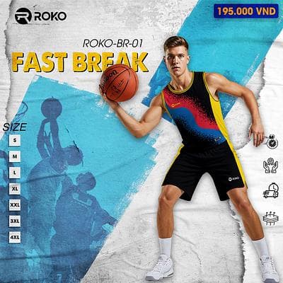 Quần Áo Bóng Rổ ROKO - FASTBREAK (BR - 01)