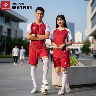 Quần Áo Bóng Đá HACORIO - WHY NOT (RIO - 08) - Màu Đỏ Đô